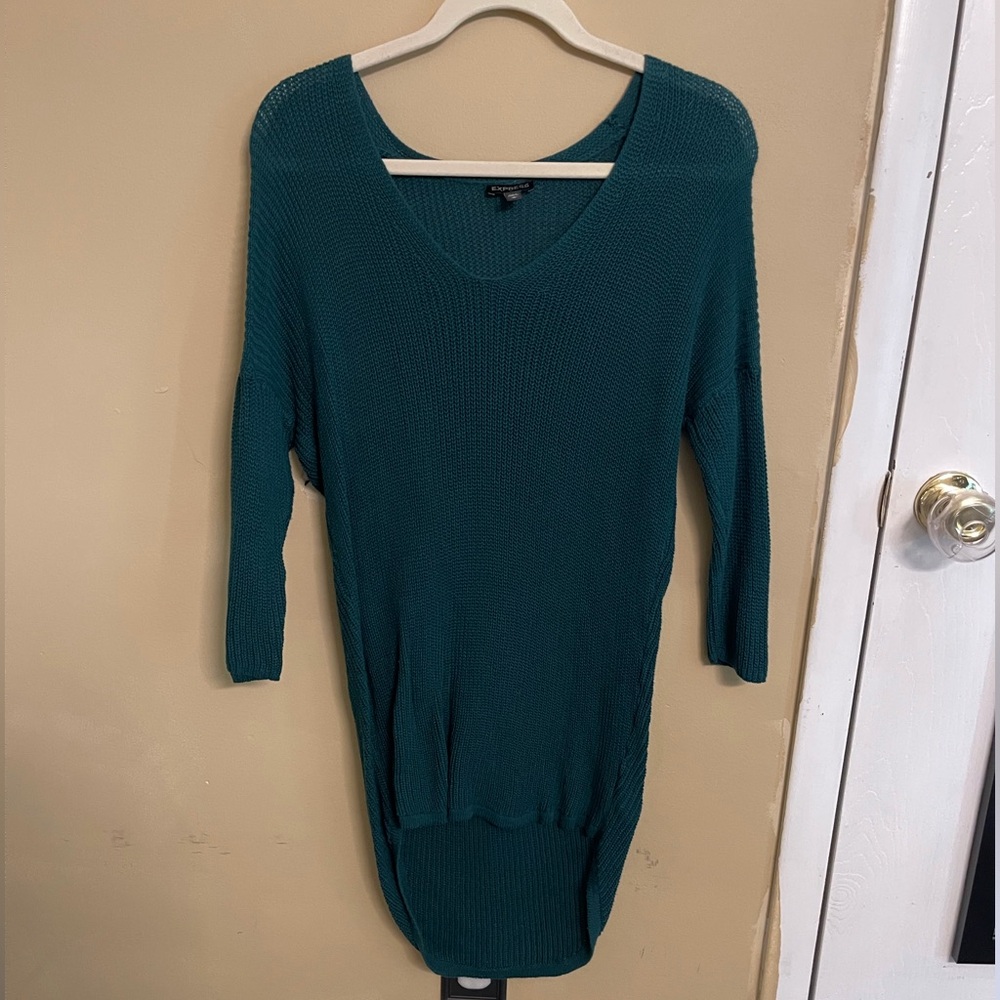 Express green sweater in size medium